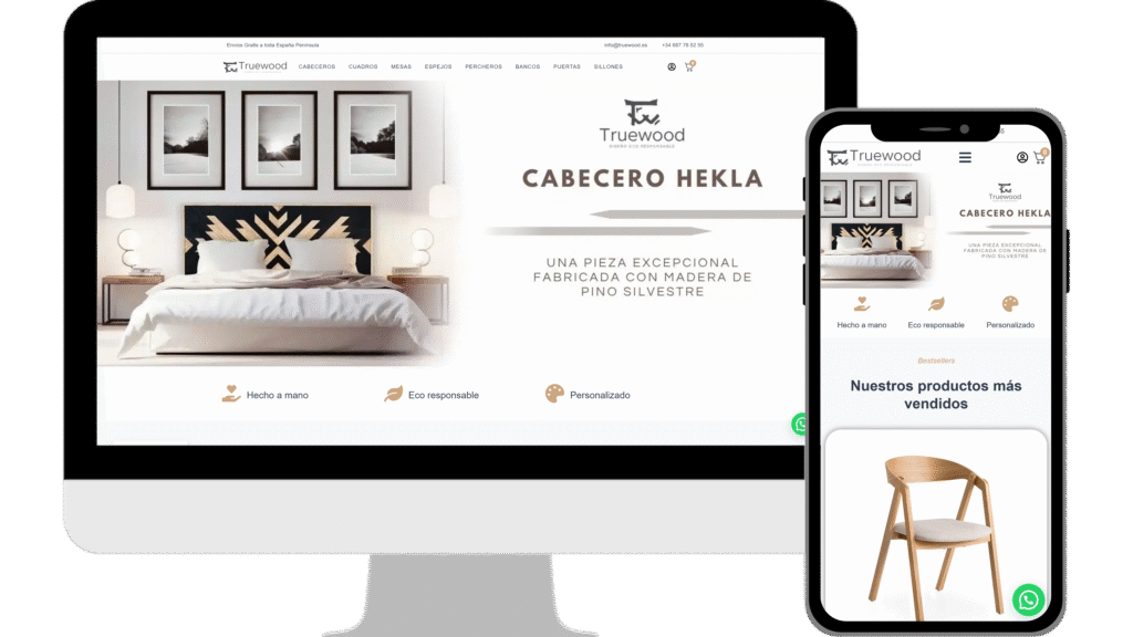TrueWood diseño web