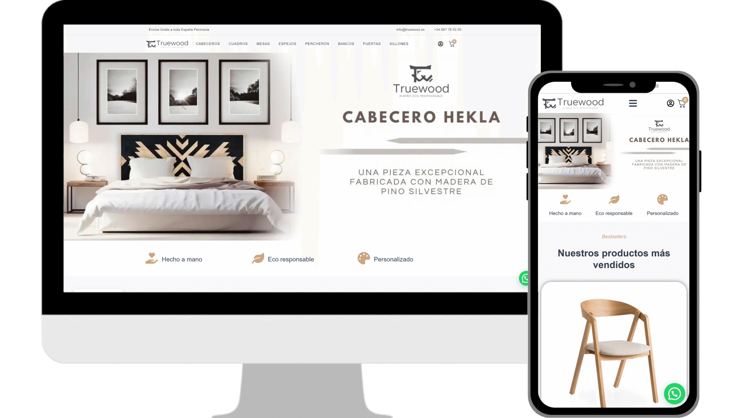 TrueWood diseño web