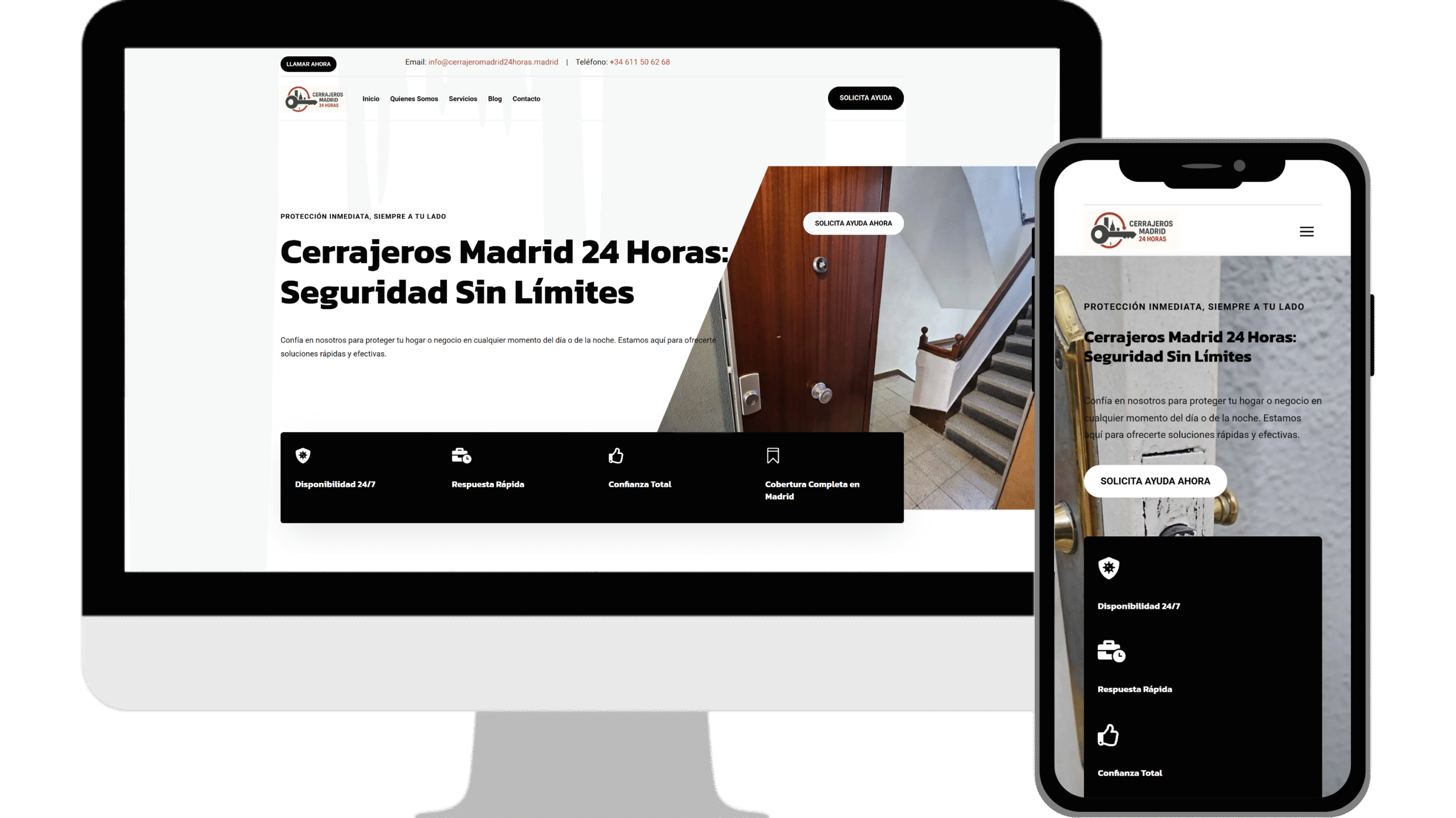 Diseño web Cerrajeros Madrid 24 horas