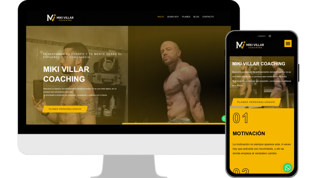 Diseño web Miki Villar Coaching