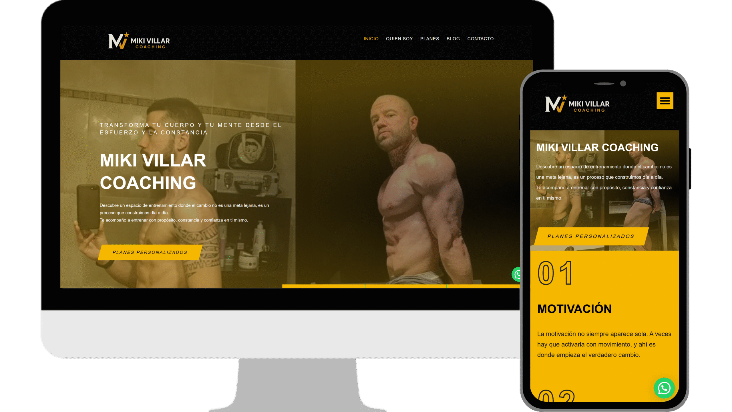 Diseño web Miki Villar Coaching
