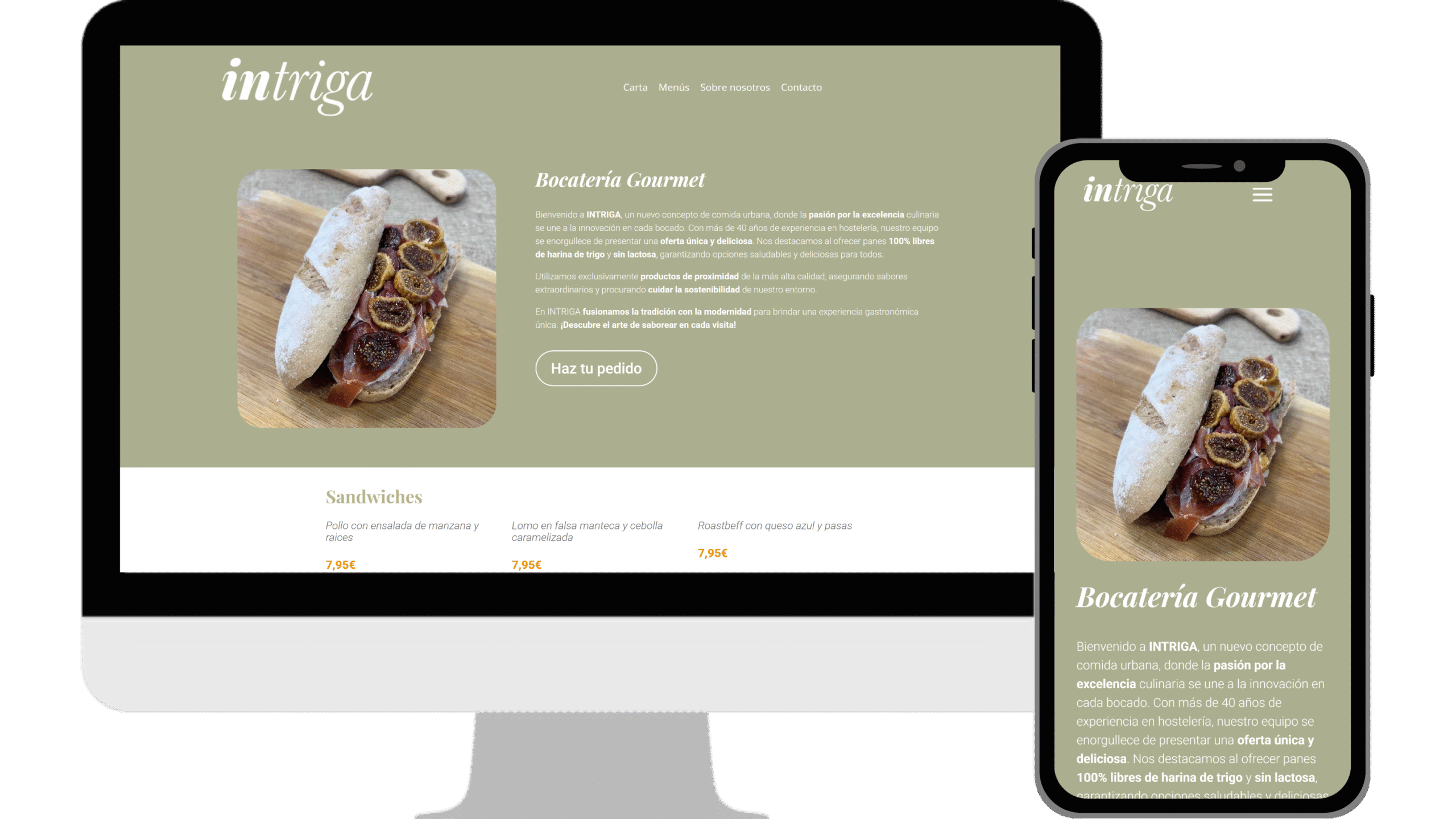 Diseño web Intriga